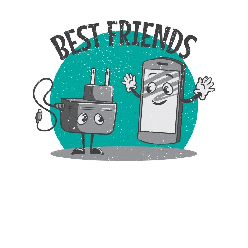 Charging Cable Mobile Phone Smartphone Battery Empty Best Friends