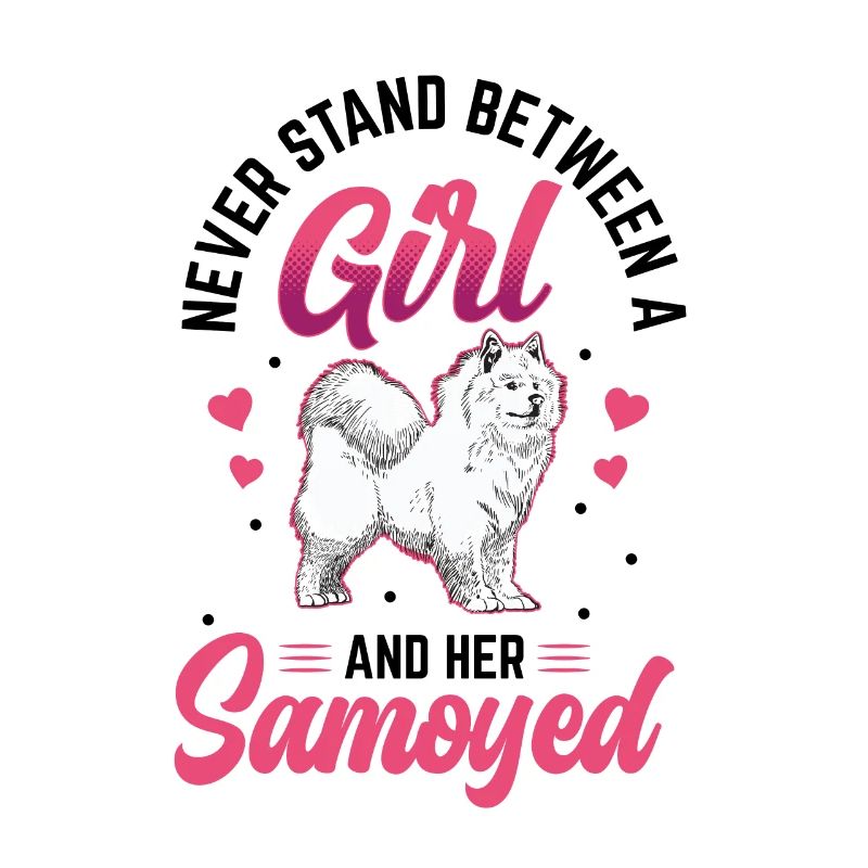 Les filles et leur Samoyède Samoyed Spitz