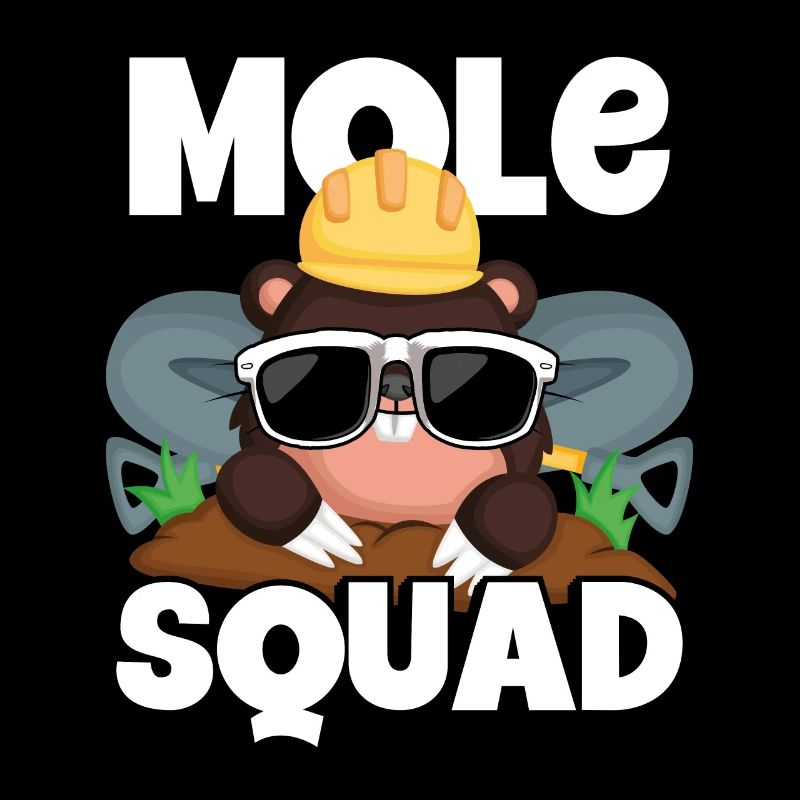 Mole troop with sunglasses