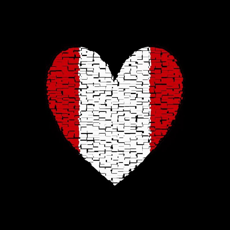 Pérou Lima Heart Art Design