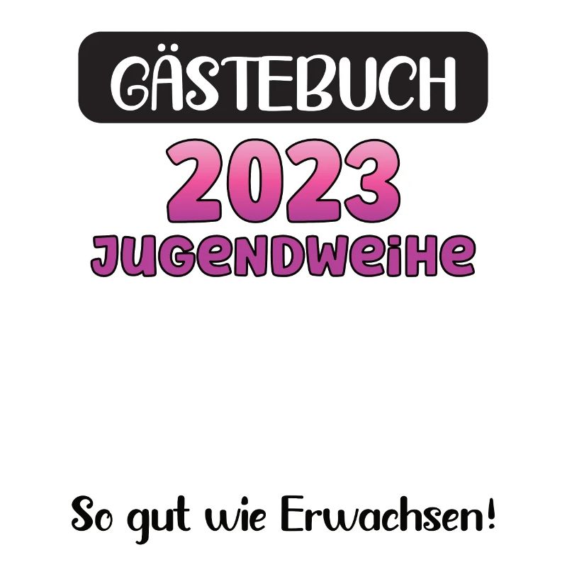 Gästebuch Jugendweihe 2023 Mädchen