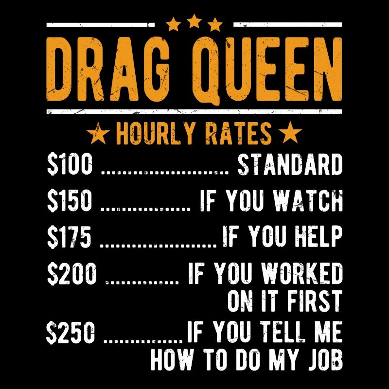 Drag Queen Hourly Wage