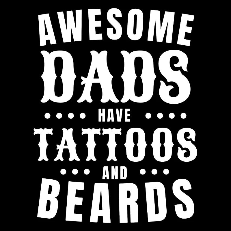 Vater Tattoo Bart Ehemann Papa Legende