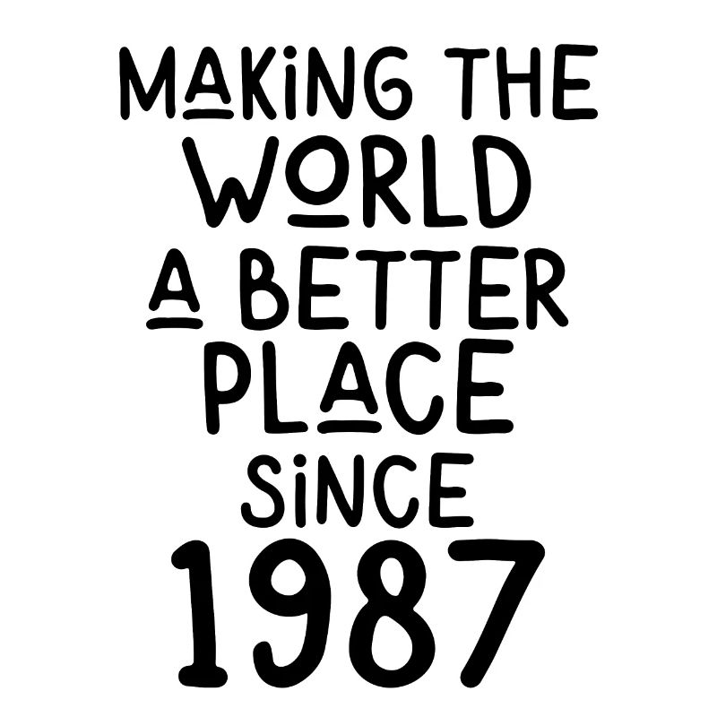 Making the World a better place since 1987