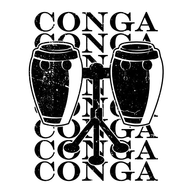 Conga Percussion Instrument Batteur Joueur de Conga