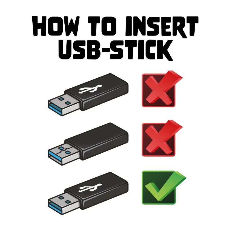 How To Insert USB Stick Funny Programmer Meme