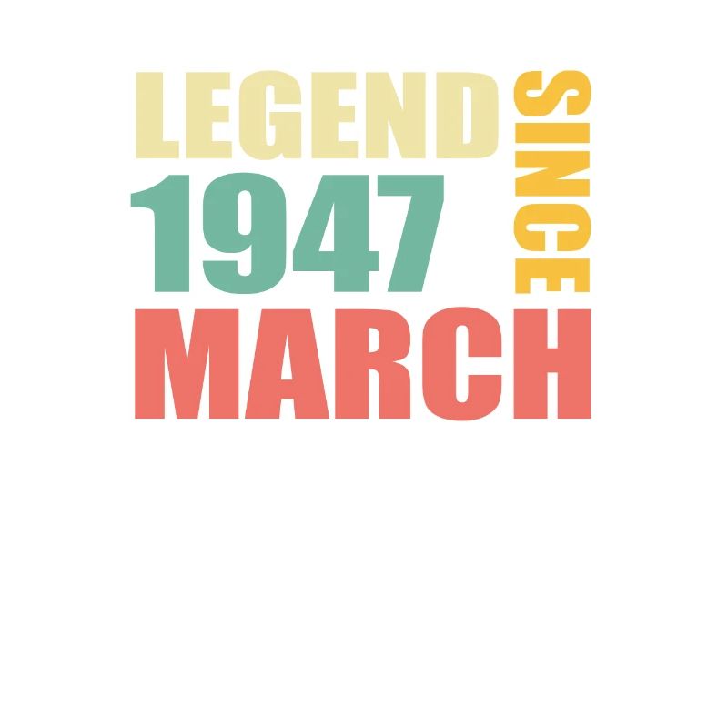 76th birthday March Born 1947 Gift idea