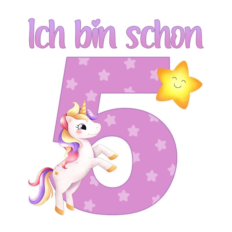 Ich bin schon 5 - Einhorn