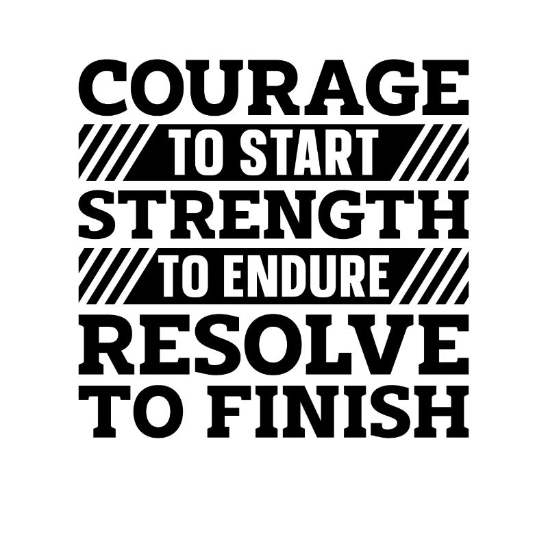 Courage de commencer Marathon Runner Country Runner