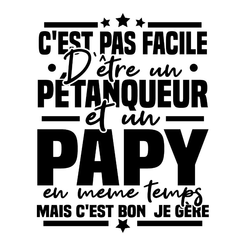 Pétanqueur et Papy