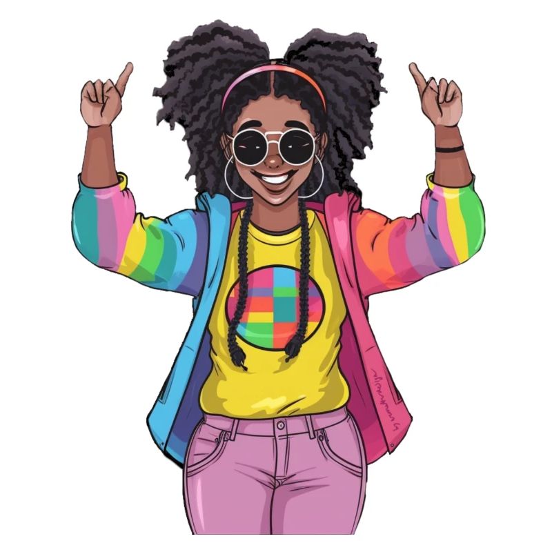 Conception colorée de l’amitié arc-en-ciel