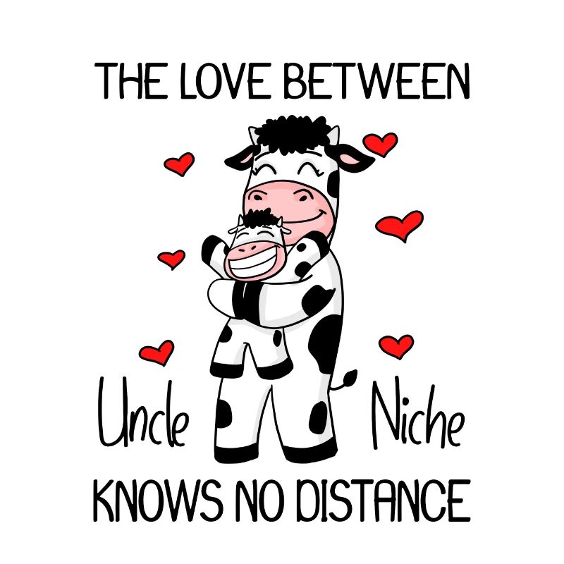Onkel und Nichte Liebe Kuh Geschenk