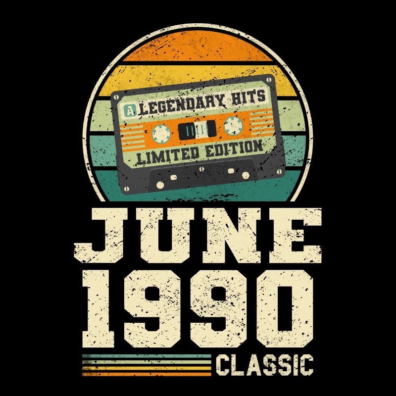 33rd Birthday June Vintage 1990 Gift Idea