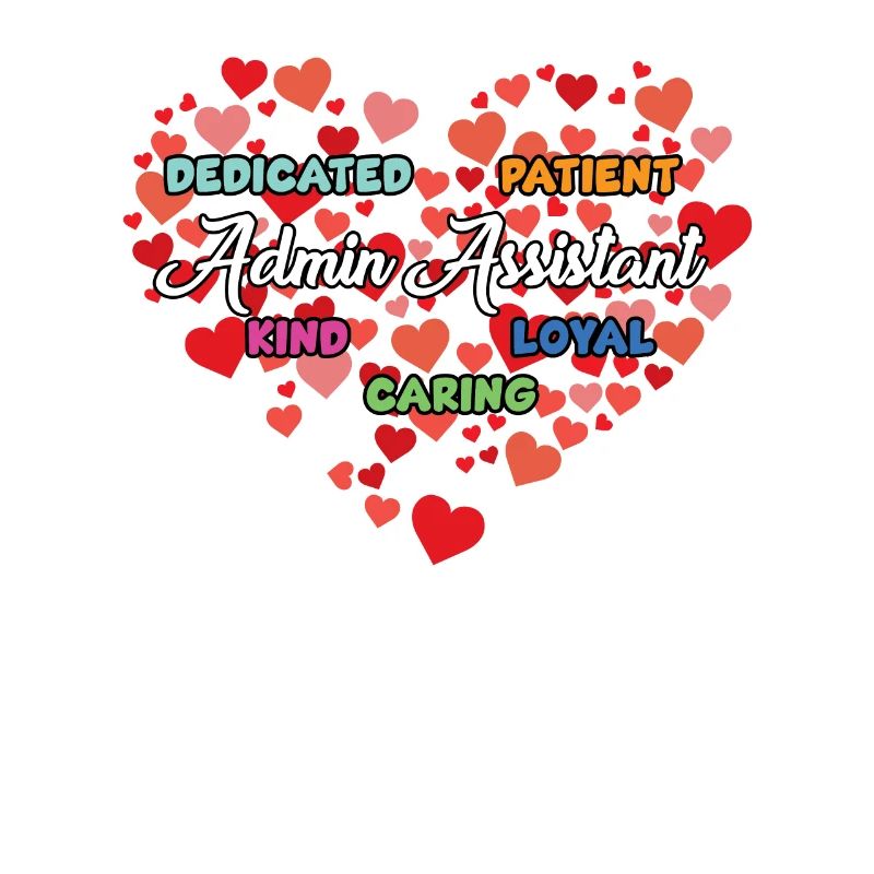 Cute admin assistant heart