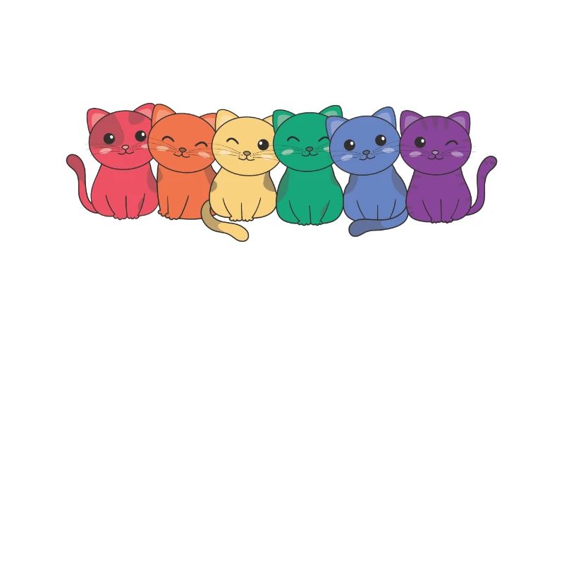 Rainbow Cat Flag Pride LGBTQ Mignons Chats