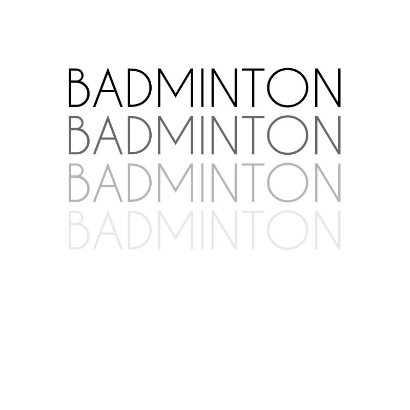 Lettrage de badminton
