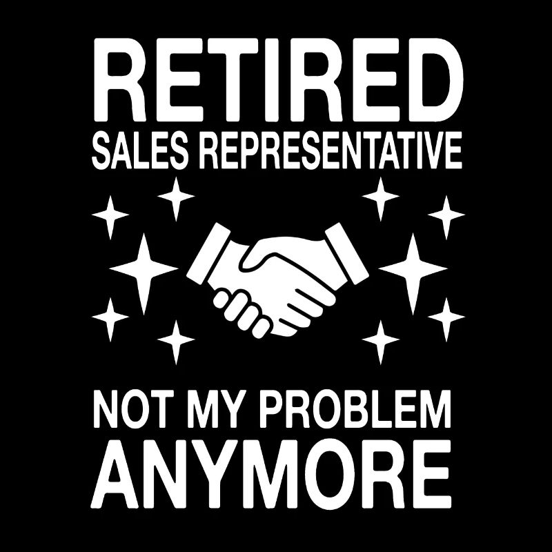 Conception de représentant des ventes à la retraite