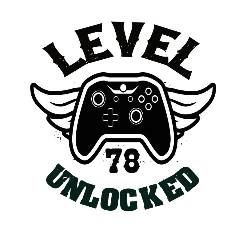Level 78 Unlocked 78 Geburtstag