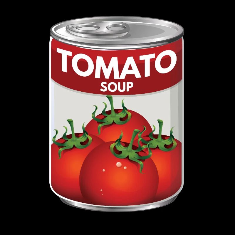 Große Dose Tomatensuppe