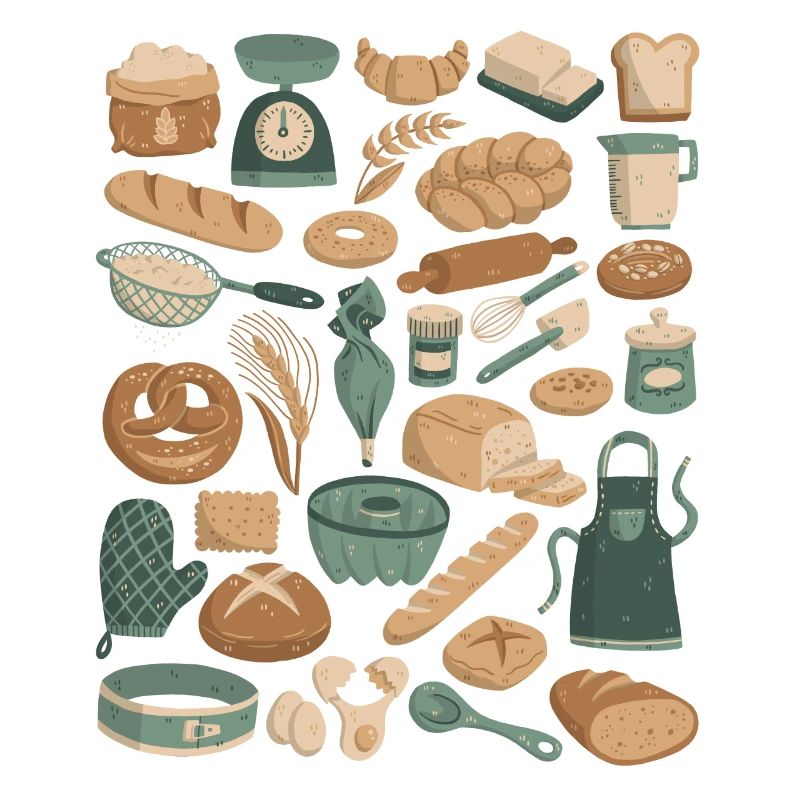 Baking & Bakery Doodles