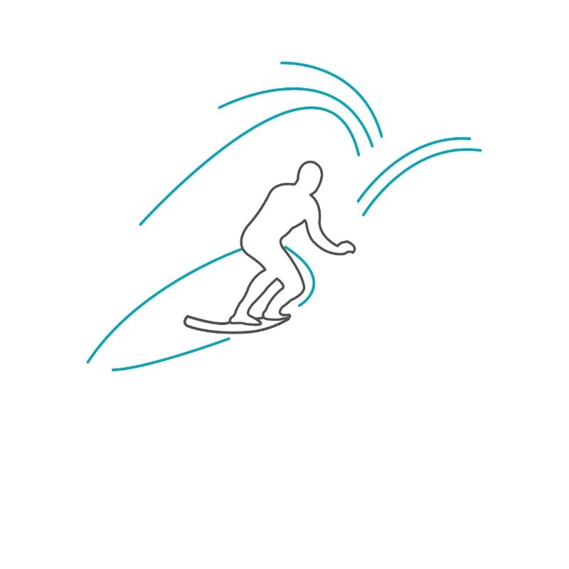 Surfer comic style