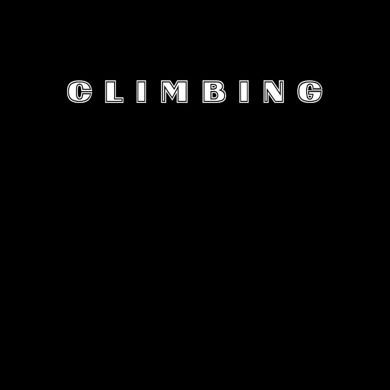 Climbing lettering