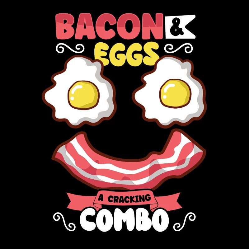 Drôle de poitrine rapide menu bacon commencer la matinée