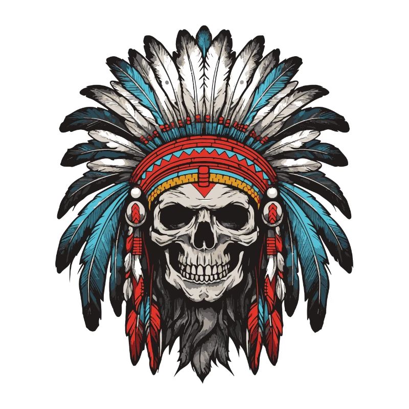 Apache Indian Chief Skull