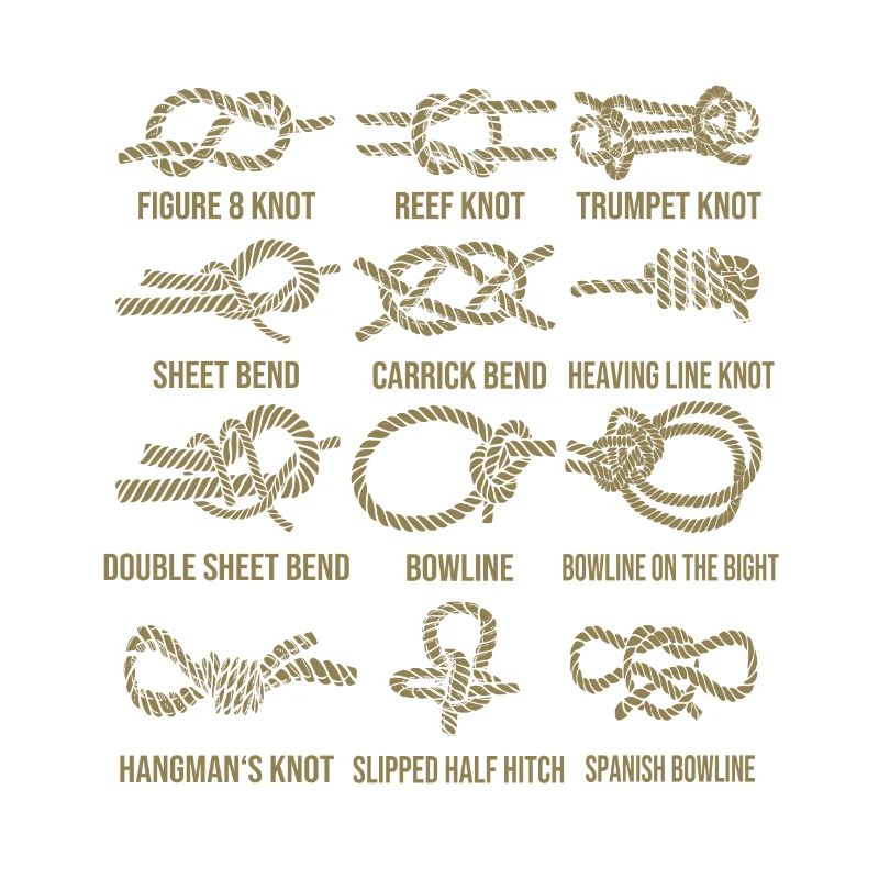 Sailing, sailboat, sailing knots, knotting