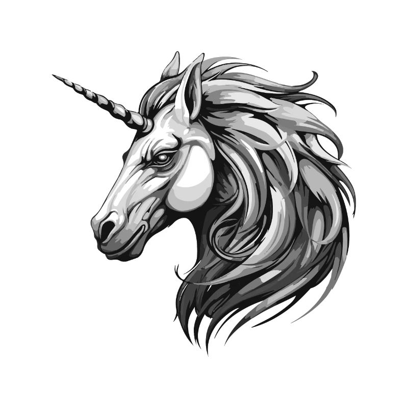 Einhorn Portrait Tier