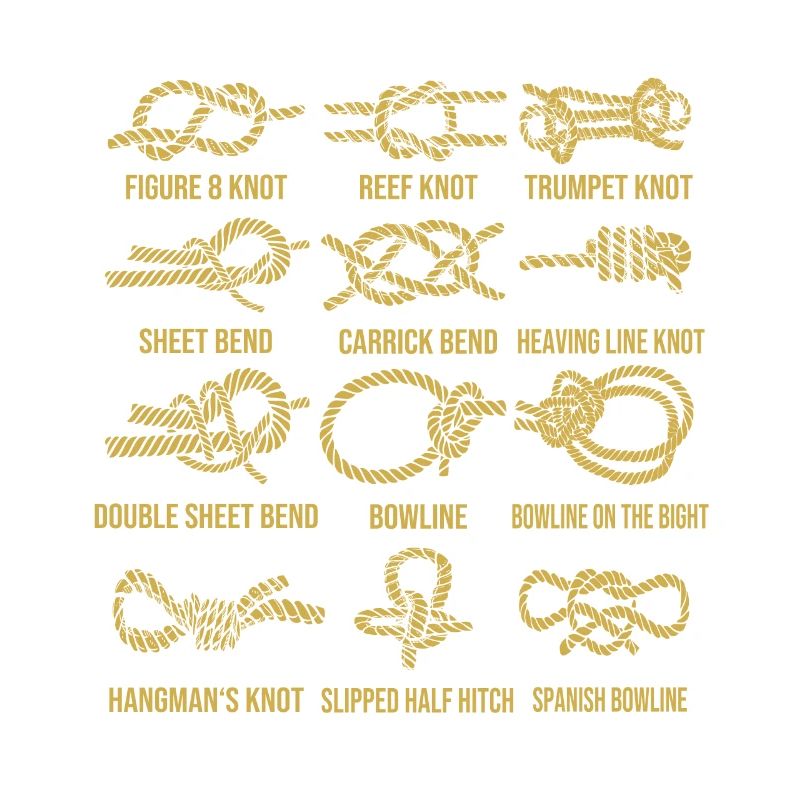 Sailing, sailboat, sailing knots, knotting