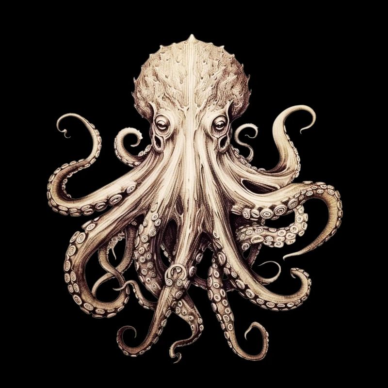 Octopus - stylish, modern, abstract - Kraken