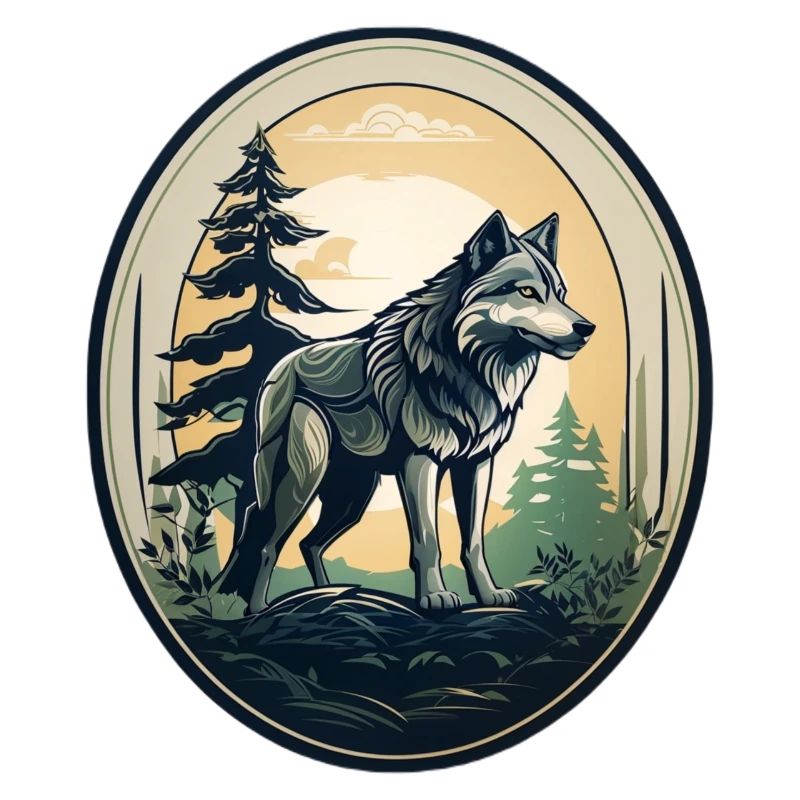 Forest dweller wolf