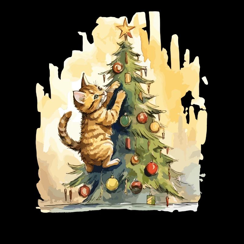 Weihnachtsbaum Katzen Cat Tree Kätzchen Geschenk
