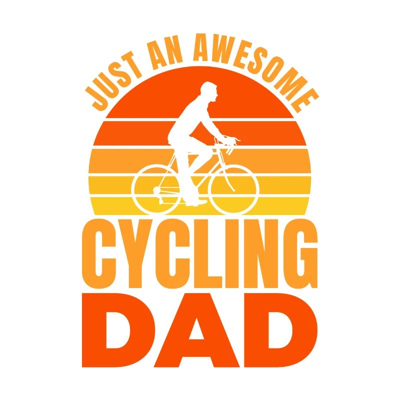 Radfahrer Papa