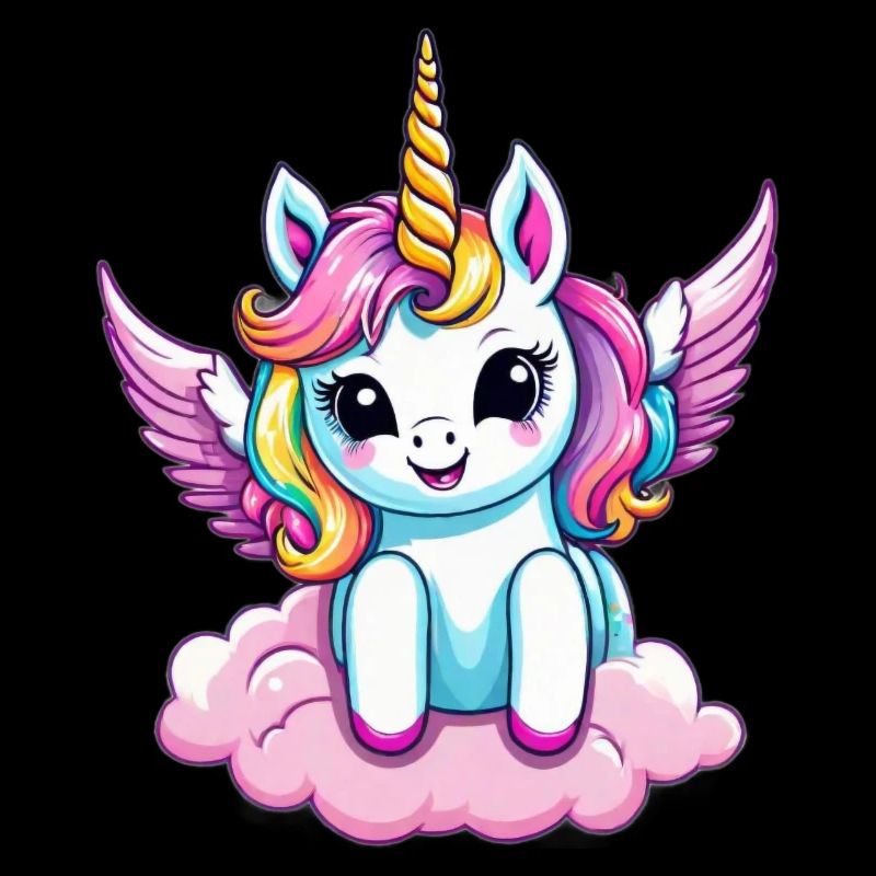 Licorne Einhorn Kawaii