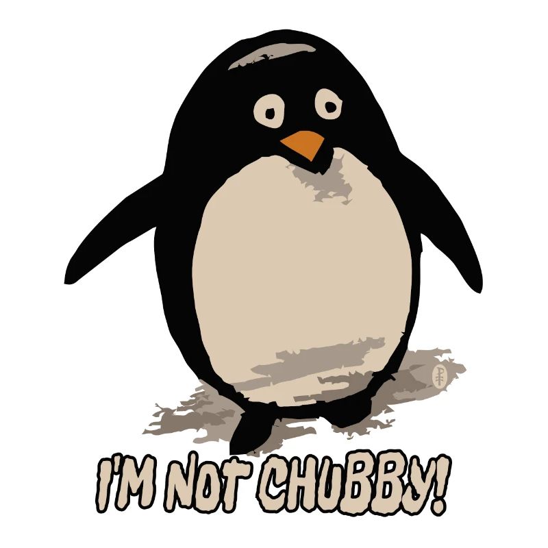 Ich bin nicht pummelig, süßer Pinguin