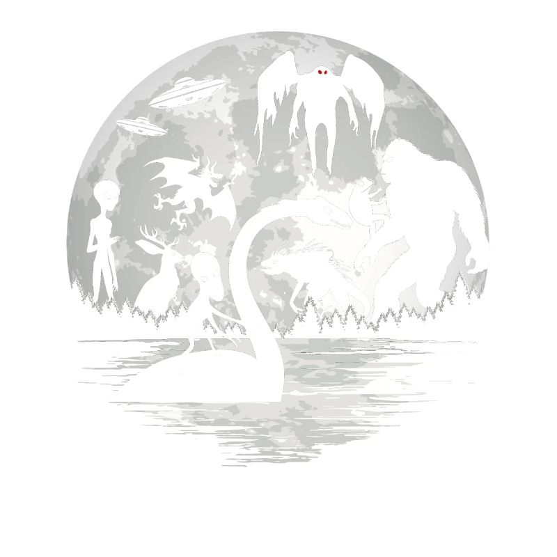 Bigfoot Mothman Jersey Devil Alien Cryptids
