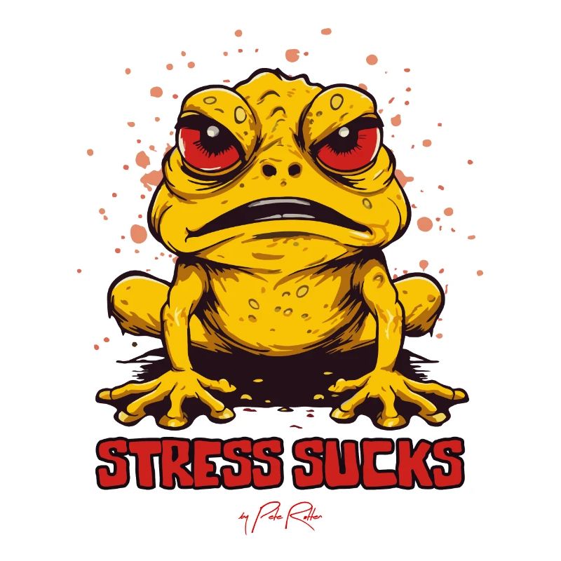 Angry Frog Toad says: Stress sucks
