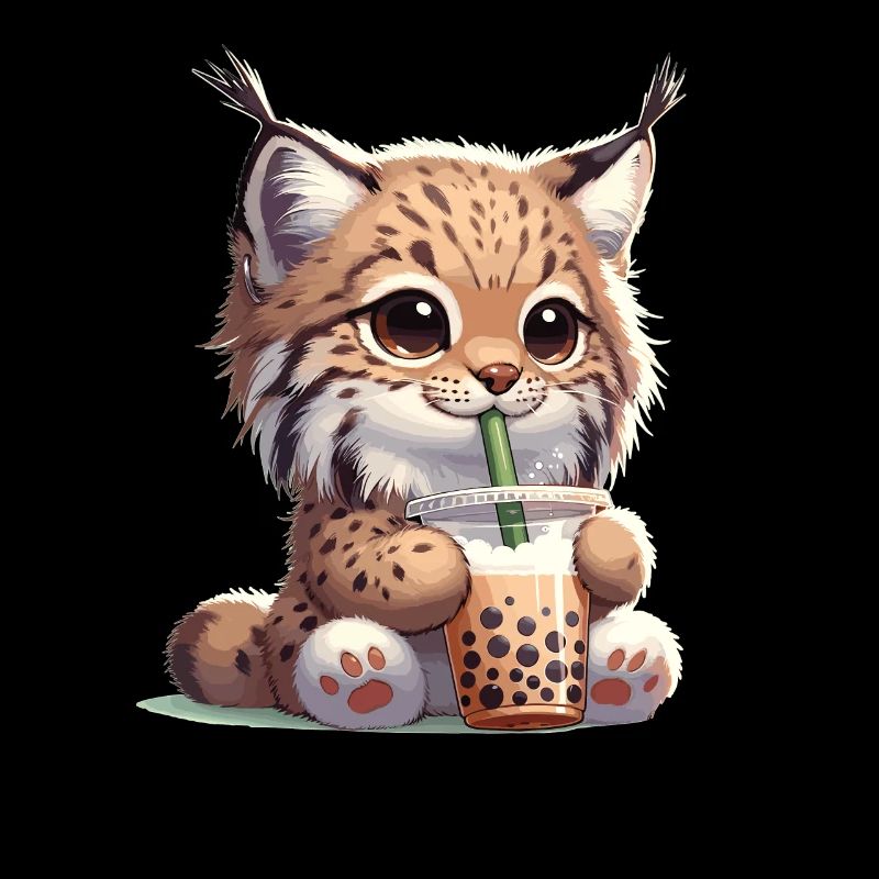 Kawaii Luchse Bubble Tea Boba Luchs