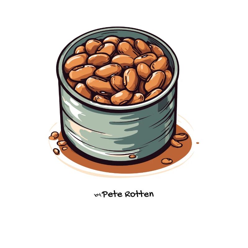 Une boîte de haricots