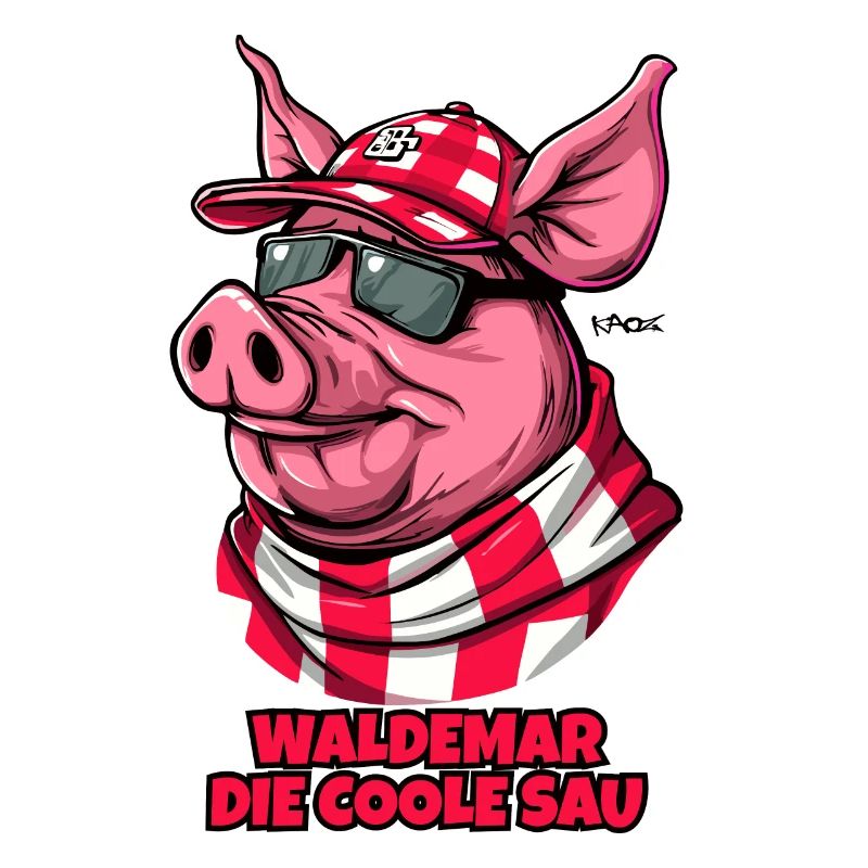 Waldemar le cochon cool est un cochon drôle