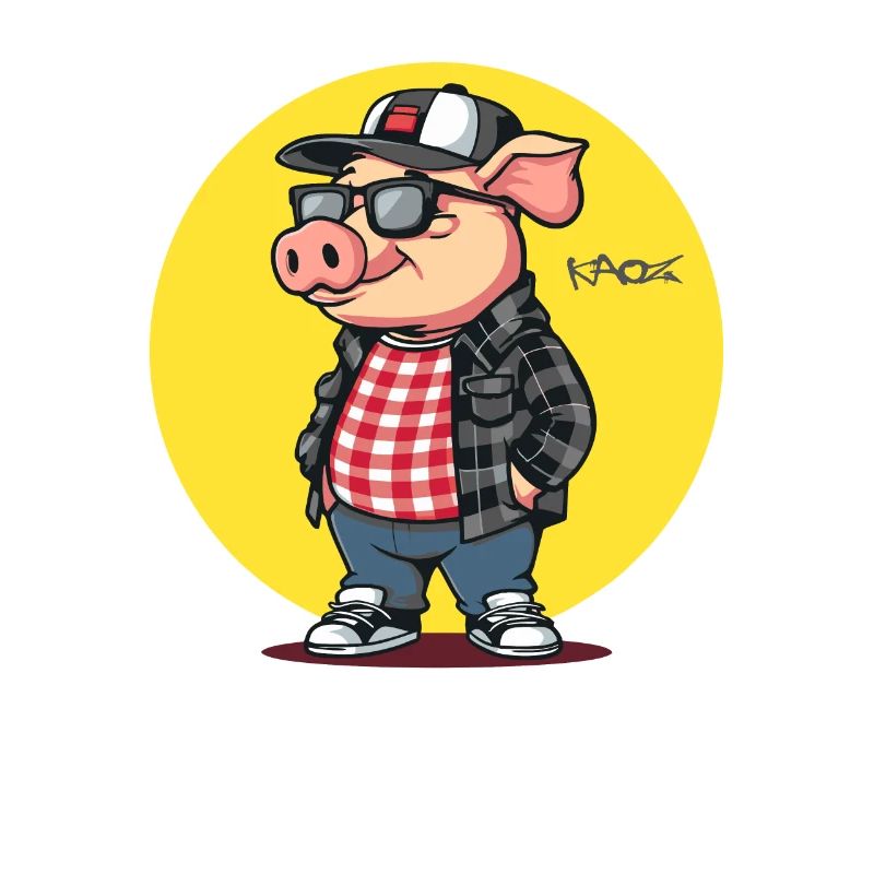 Cool Friday dans un style décontracté : Pig