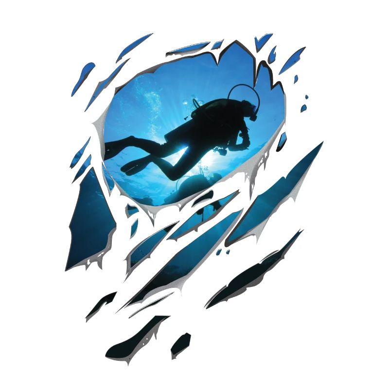 Zerrissen Tauchen Geschenk Risse