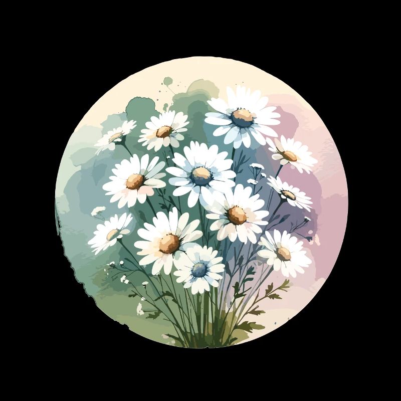 Gänseblümchen gezeichnet