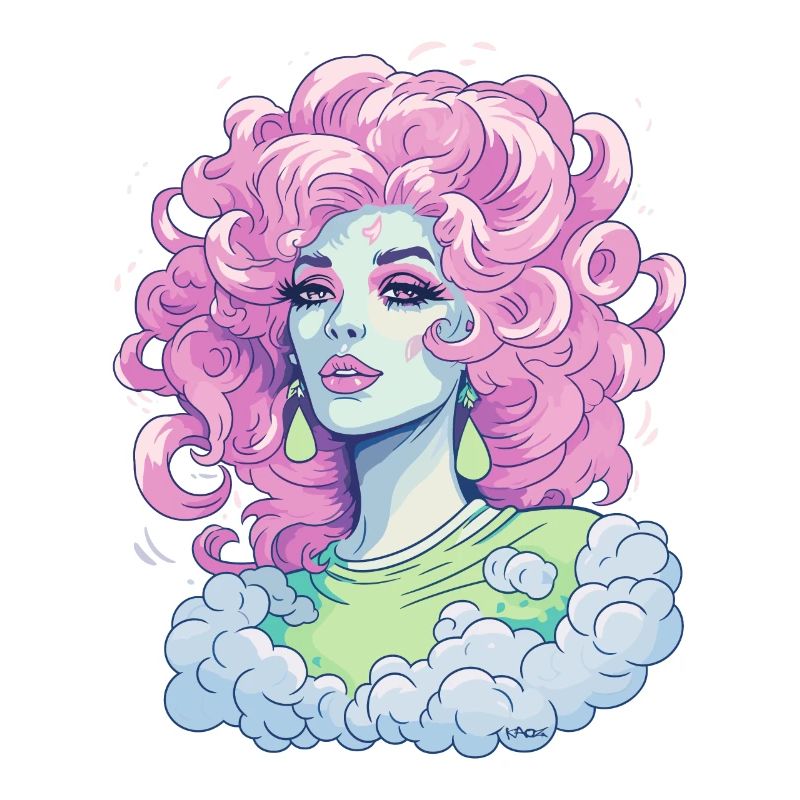 Candy Colored Beauty Clouds Queen