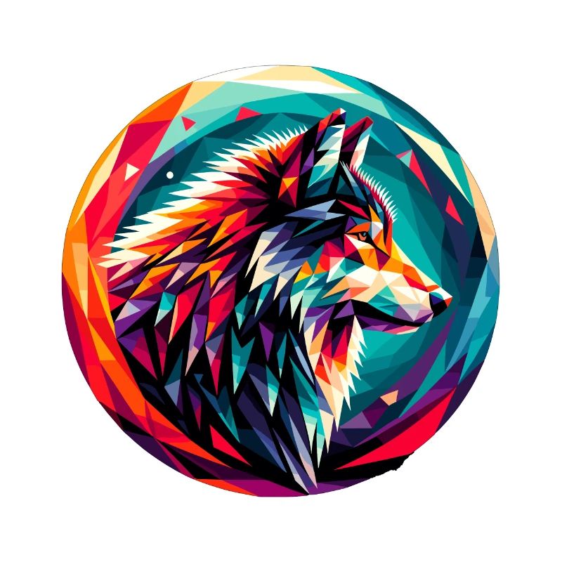 Wolf in polygon representation