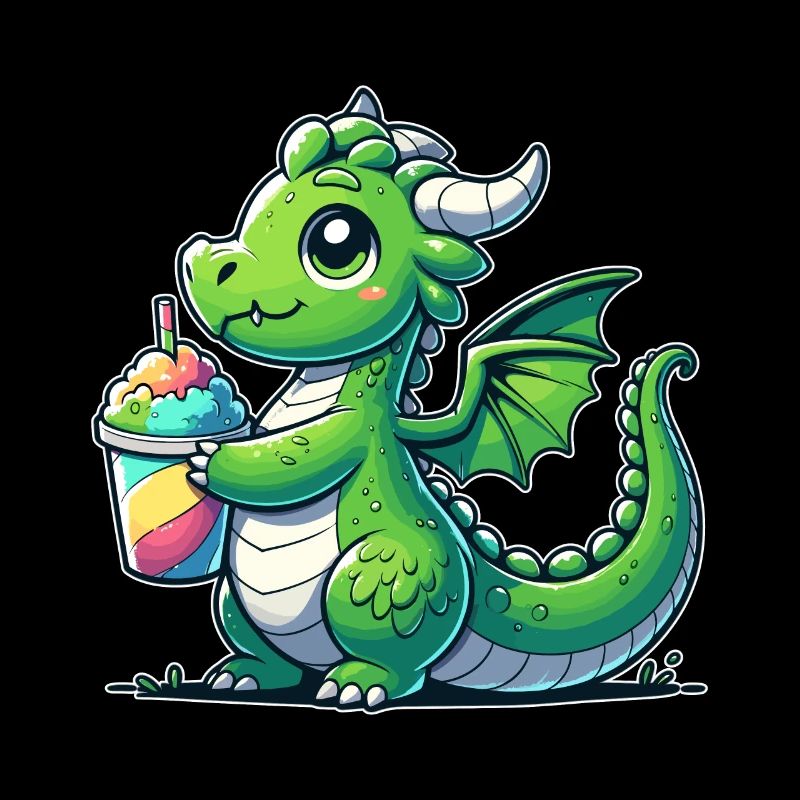 Drache mit Matsch-Eis