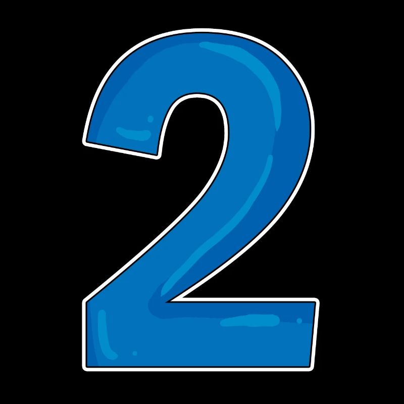 Two - 2 - Number Number
