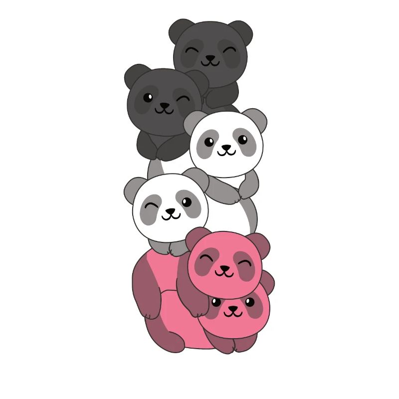 Femaric Flag Pride LGBTQ Cute Panda
